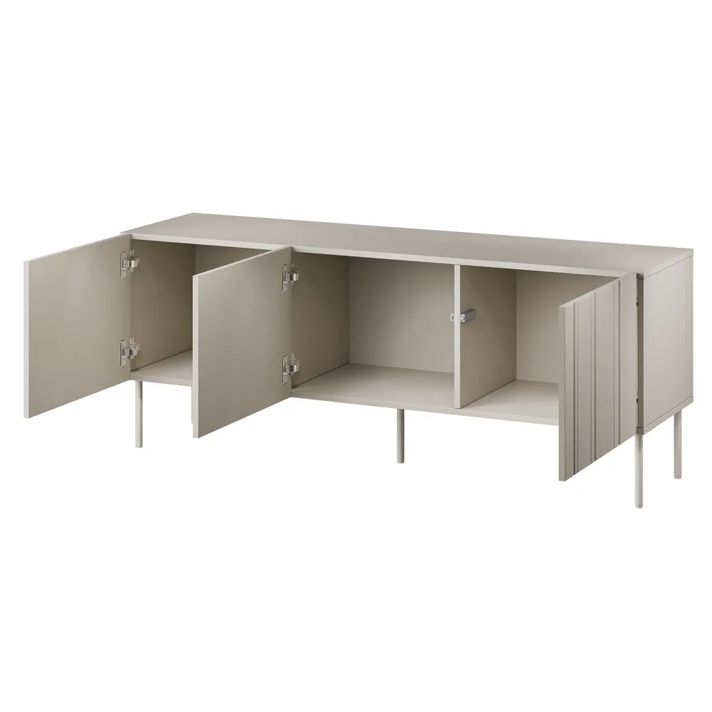 Szafka RTV beżowa mat 150 cm Milo