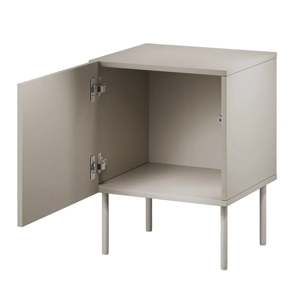 Komplet szafek nocnych beżowy mat 45 cm Milo