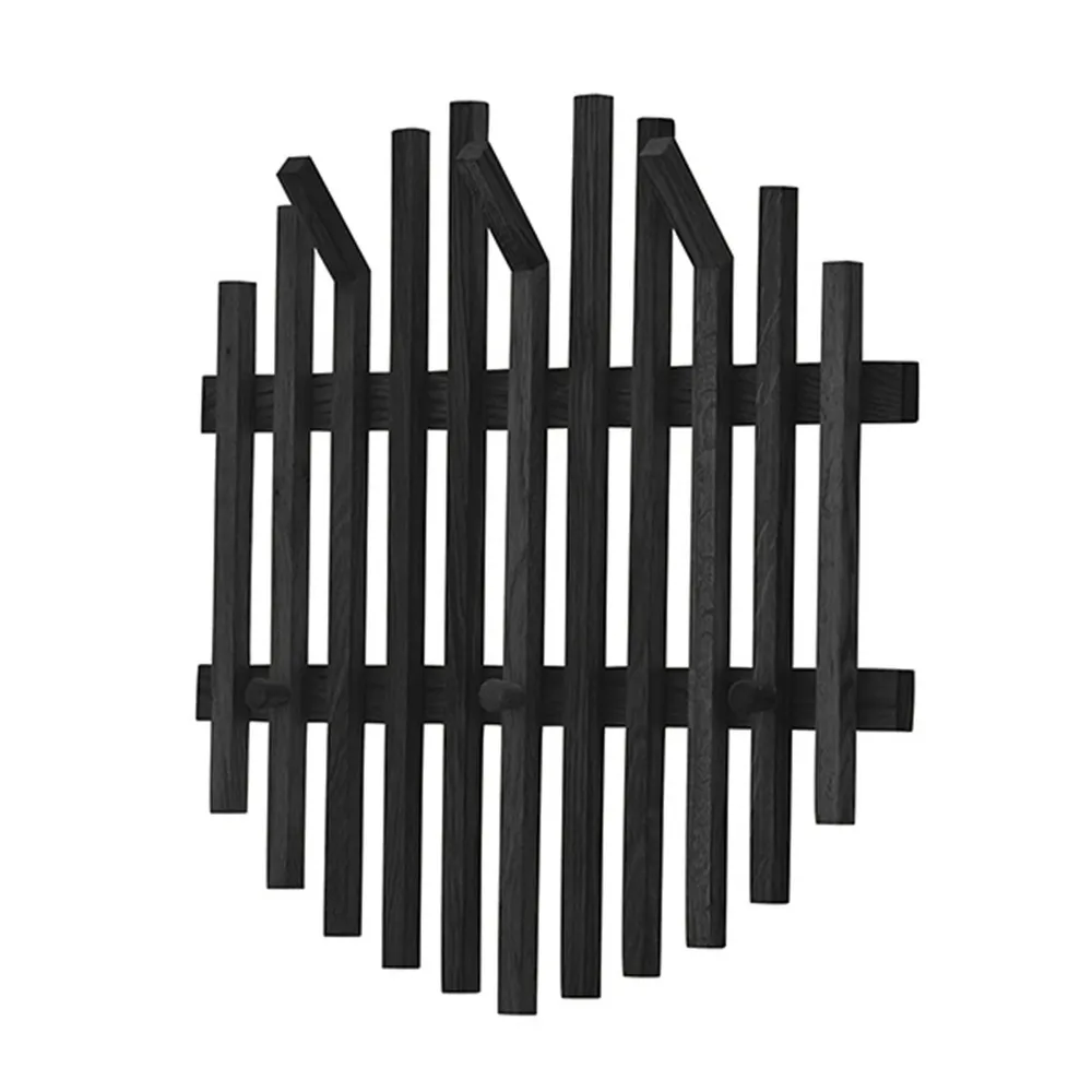 Wieszak ścienny czarny 58 cm Soline