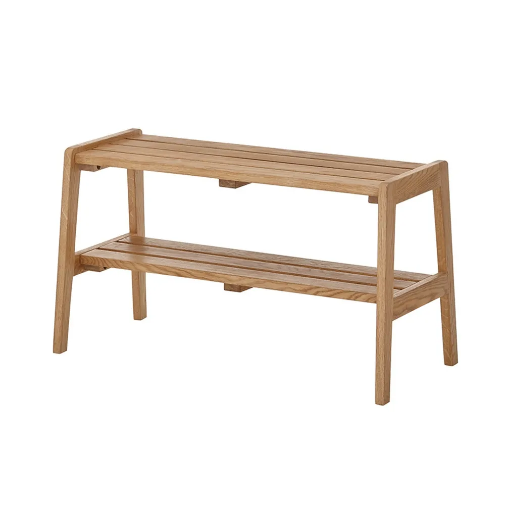 Ławka z półką dąb olejowany 80 cm Soline