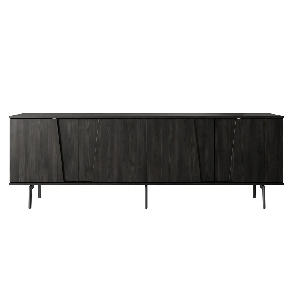 Szafka RTV sosna czekoladowa 200 cm Velar