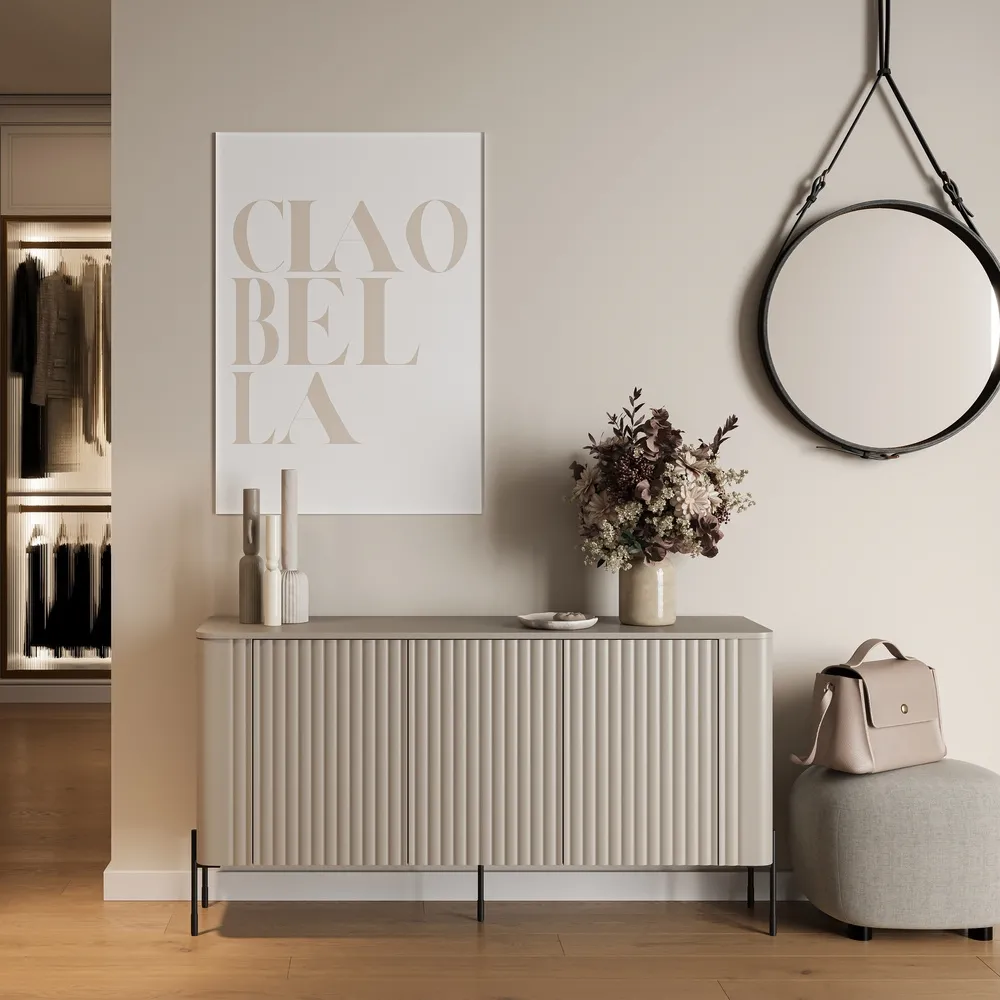 Komoda z drzwiami kaszmir mat 150 cm Aria