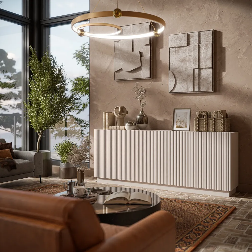 Komoda z drzwiami kaszmir mat 200 cm Ardea