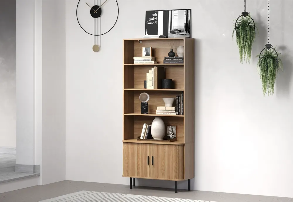 Regał do salonu dąb 80 x 40 x 172 cm Loftis
