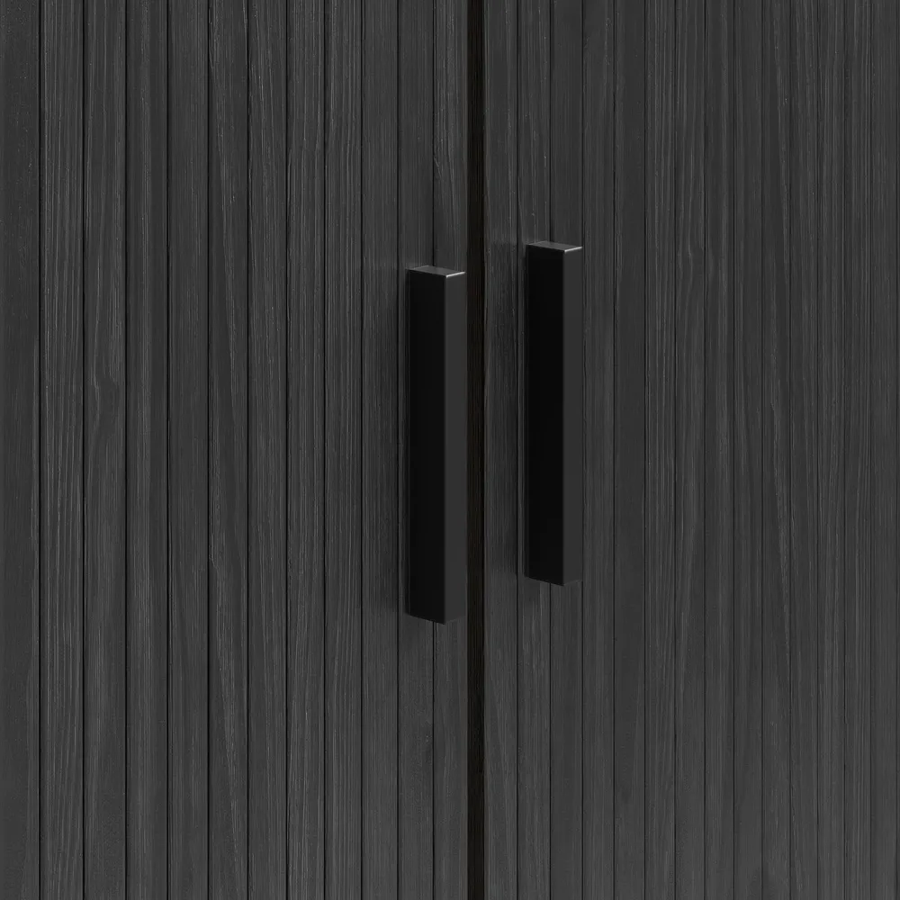 Szafka RTV jesion czarny 180 cm Loftis