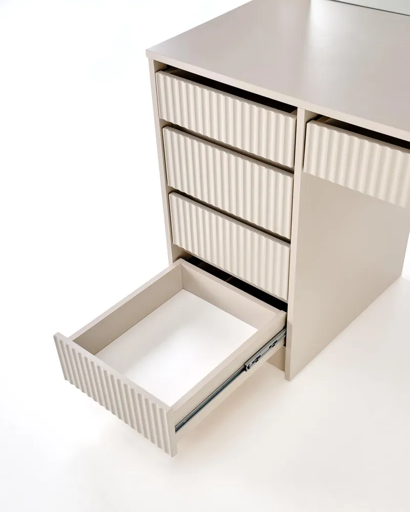 Toaletka z lustrem LED kaszmir mat 120 cm Hollywood 2 XL