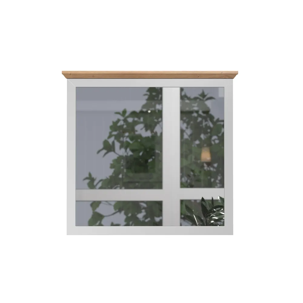 Lustro w ramie jasnoszarej / dąb artisan 91 x 89 cm Tosca