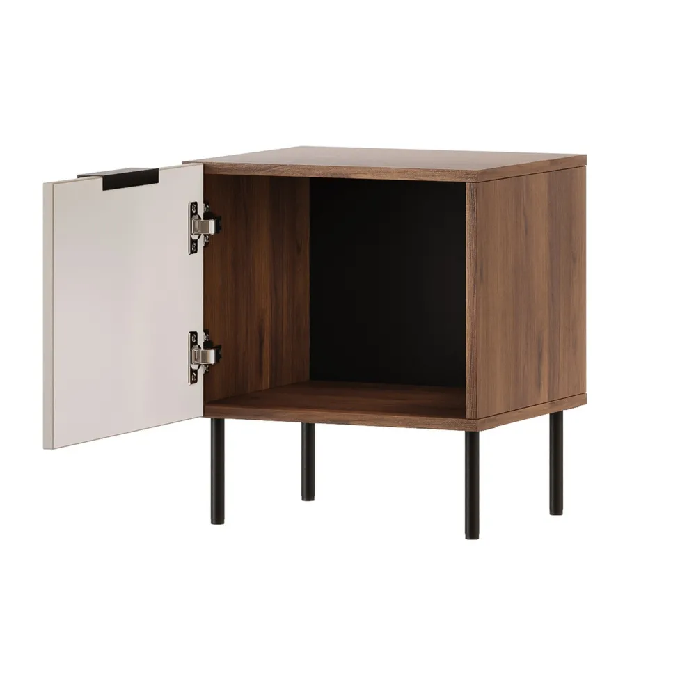 Komplet szafek nocnych kaszmir / orzech warmia mat 44 cm Reno