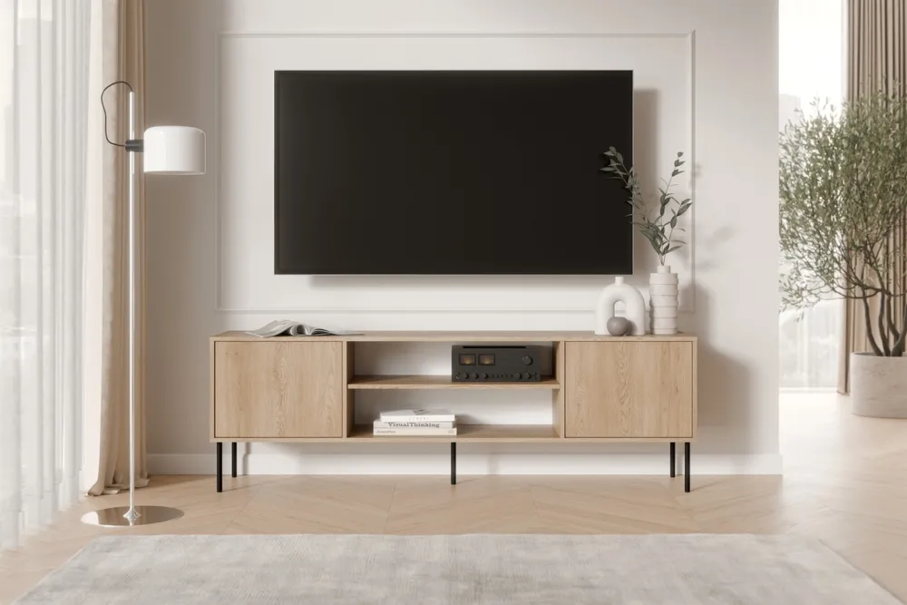 Szafka RTV dąb cremona mat 180 cm Linoa