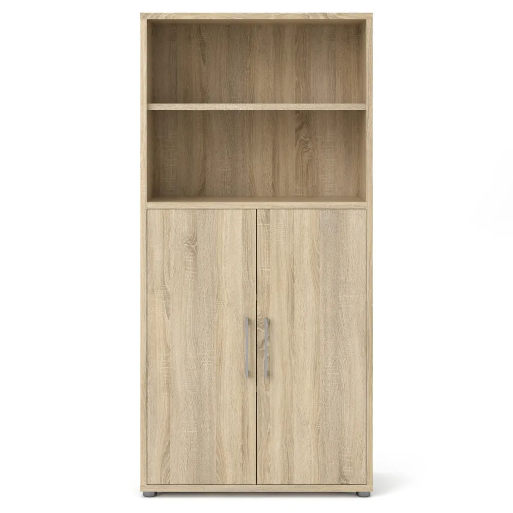 Regał biurowy dąb sonoma mat 89 x 40 x 186 cm Prima