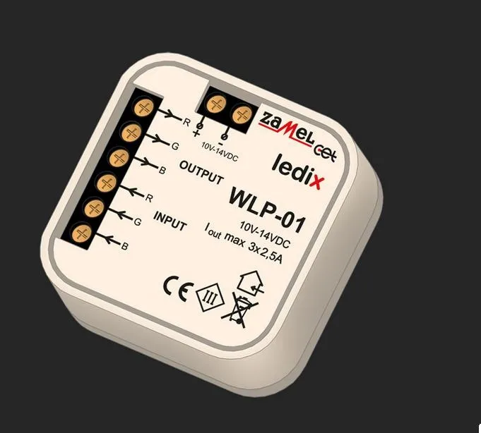 Wzmacniacz LED RGB - WLP-01