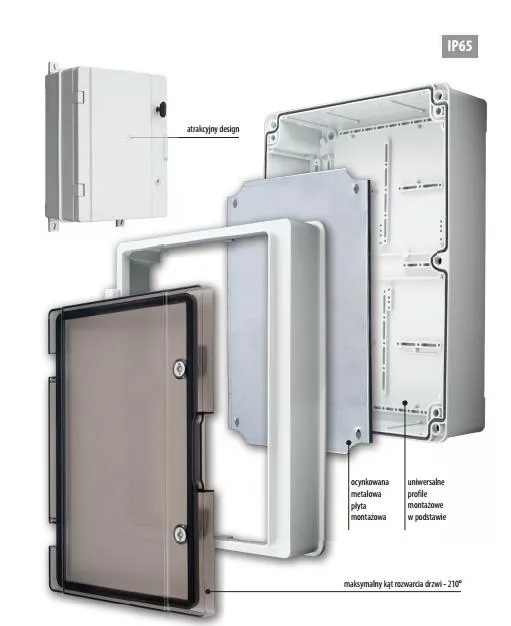 Skrzynka elektryczna 265x355x152 obudowa IP65