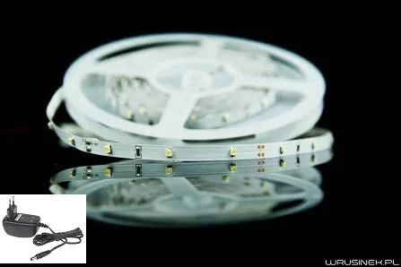 Taśma Listwa LED 3528 150 diod/5m biała zimna + zasilacz