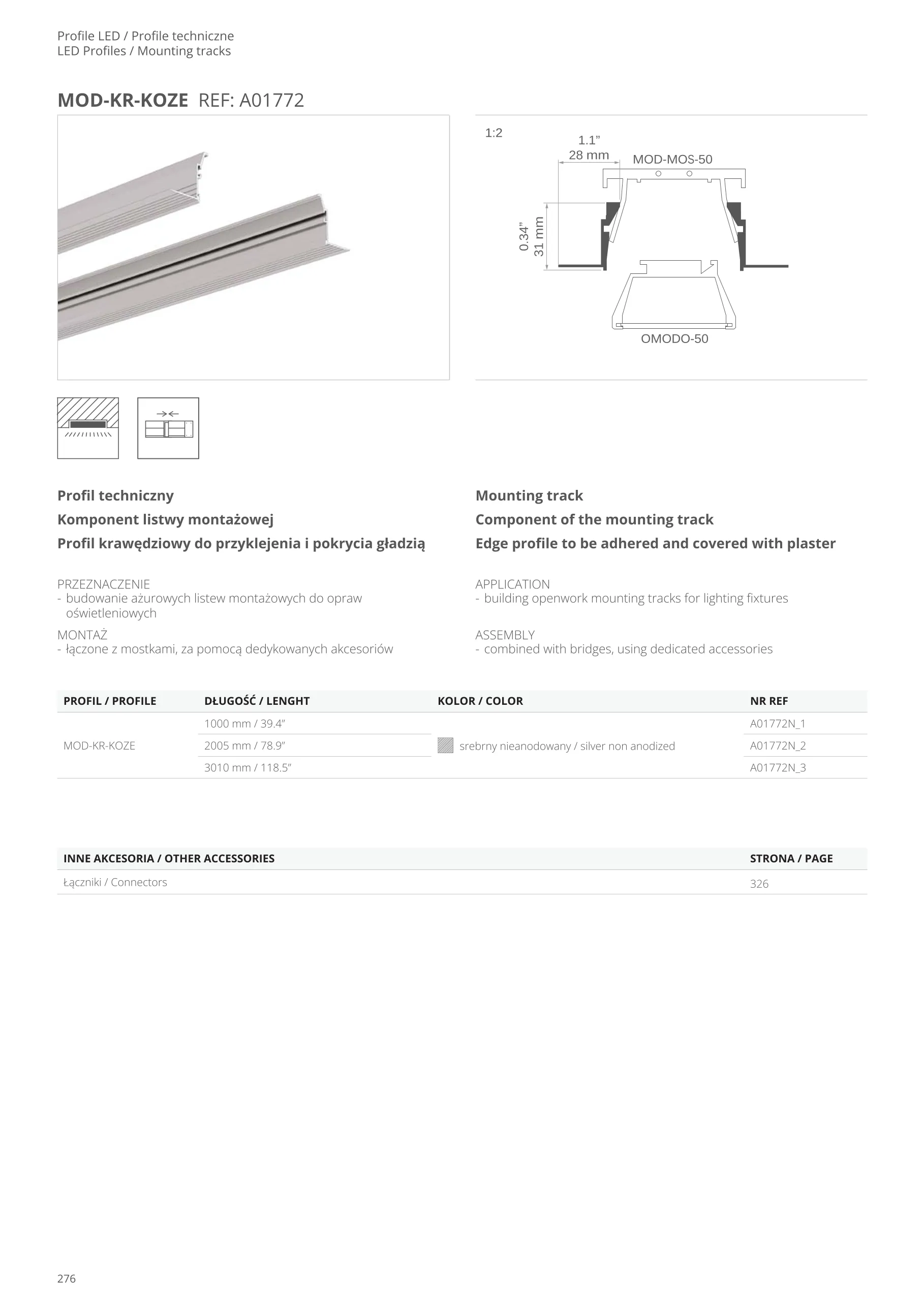 Profil LED MOD-KR-KOZE
