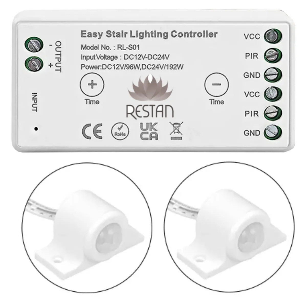 Oświetlenie schodowe - sterownik schodowy sterowany z aplikacji TUYA - MONO-RL-S01