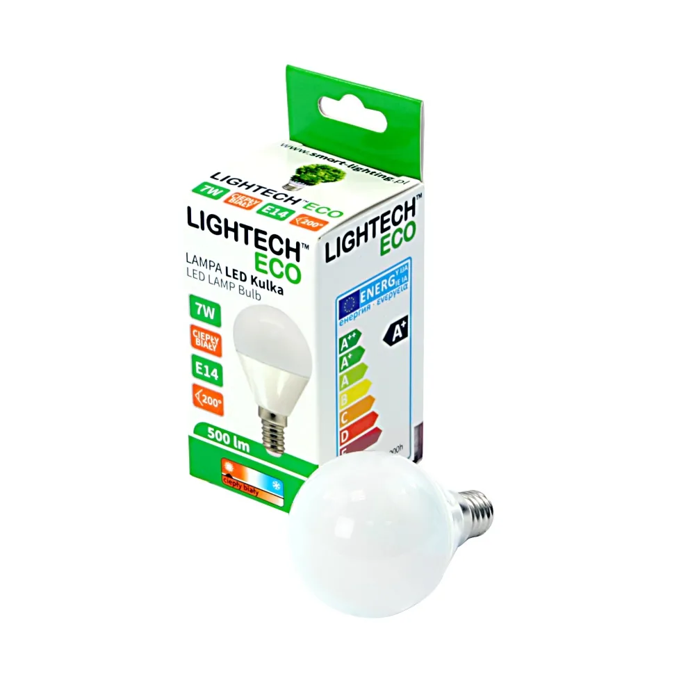 Żarówka LED KULKA 7W 500lm E14 3000K