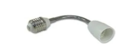 Adapter przedłużka E27/E14 z elestycznym złączem