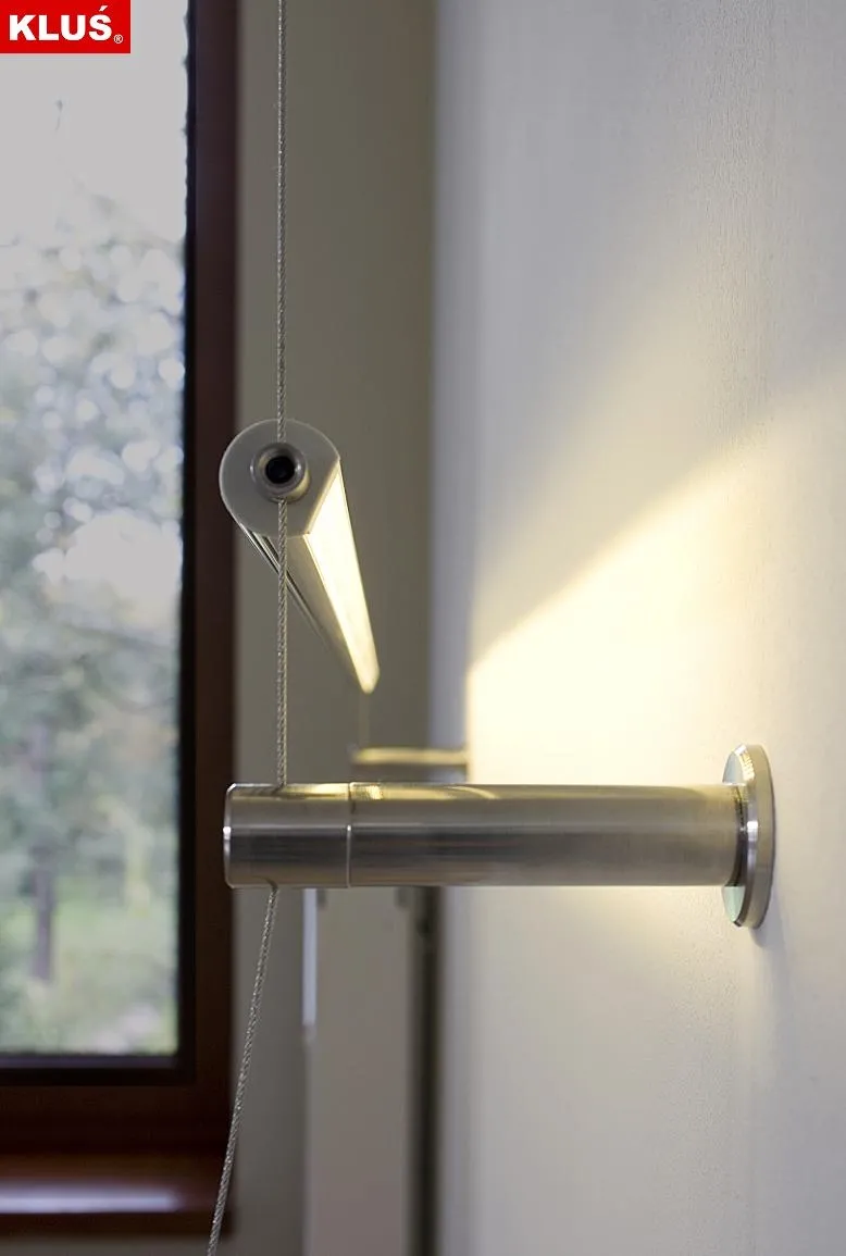 Kinkiet linkowy LED do montażu ściennego (zasilanie podtynkowe) - przesłona transparentna - biały ciepły