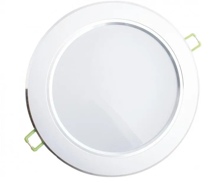 Oprawa stropowa DOWNLIGHT LED 9W - 3000K biały ciepły obudowa srebrna