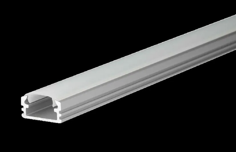 Profil aluminiowy nieanodowany + przesłona mleczna - M2