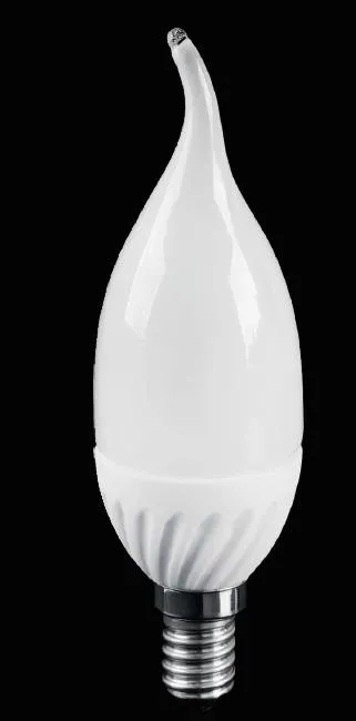 Żarówka LED - 12 - SMD2835 - E14 - 230V - 4W - biała ciepła - FLAME LE