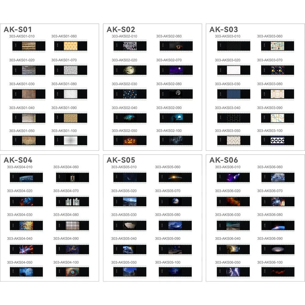 Godox AK-S Pełen zestaw slajdów (60 sztuk) do AK-R21