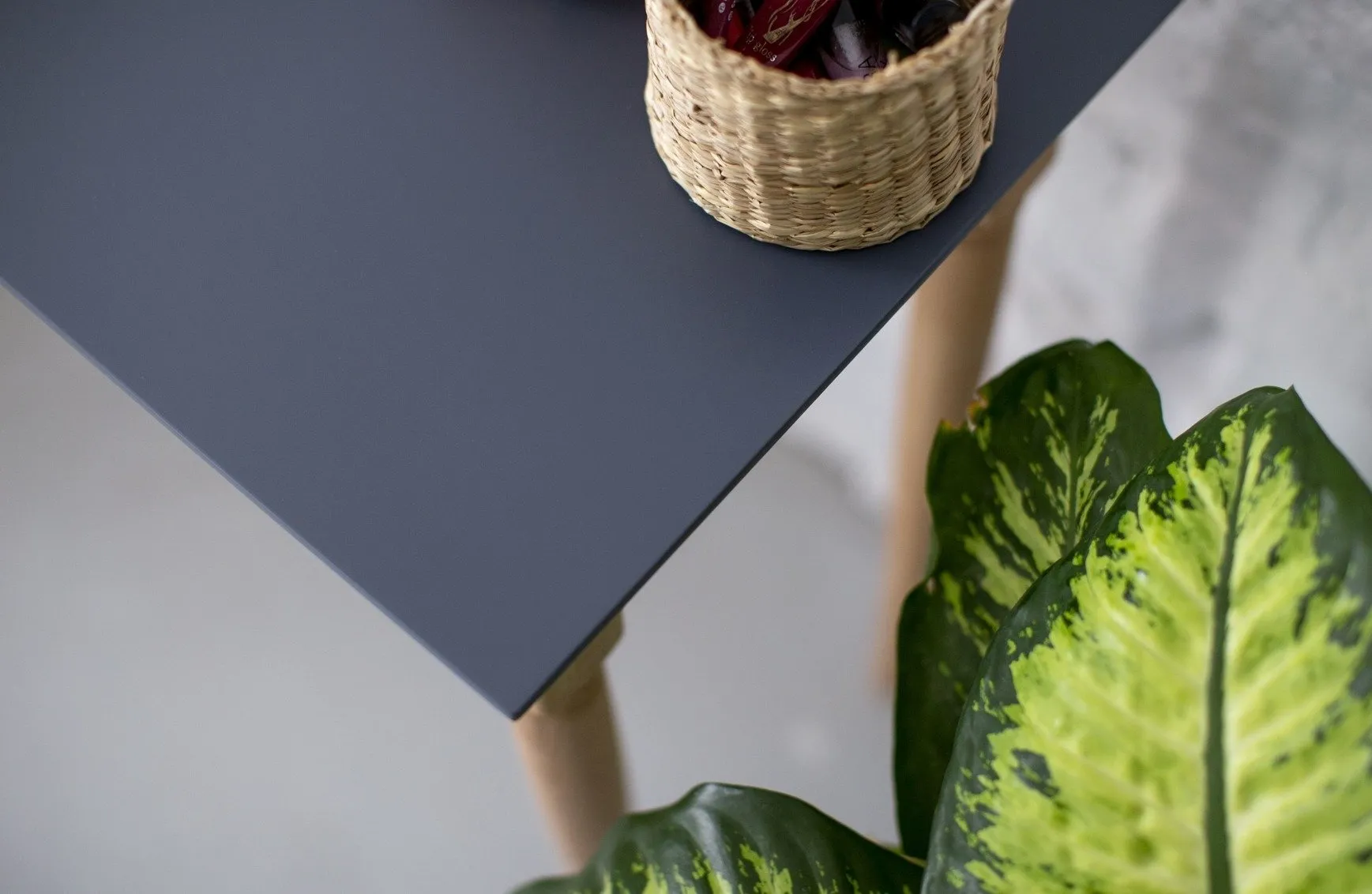 Biurko MAMO z Szufladą 85x40cm - Różowe