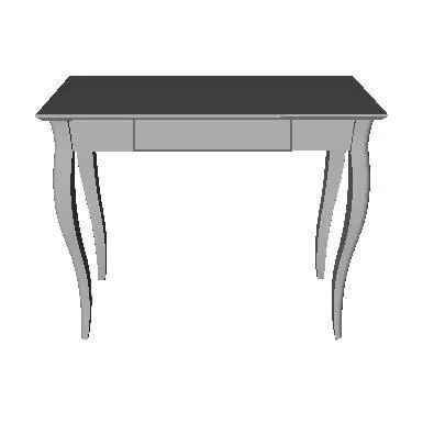 Biurko LILLO 85x40cm Białe Nogi / Granatowe