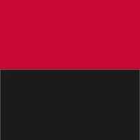 Stolik UFO high czerwony h.45cm czarne nogi