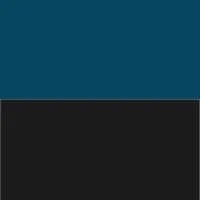 Stolik UFO high petrol blue h.45cm czarne nogi