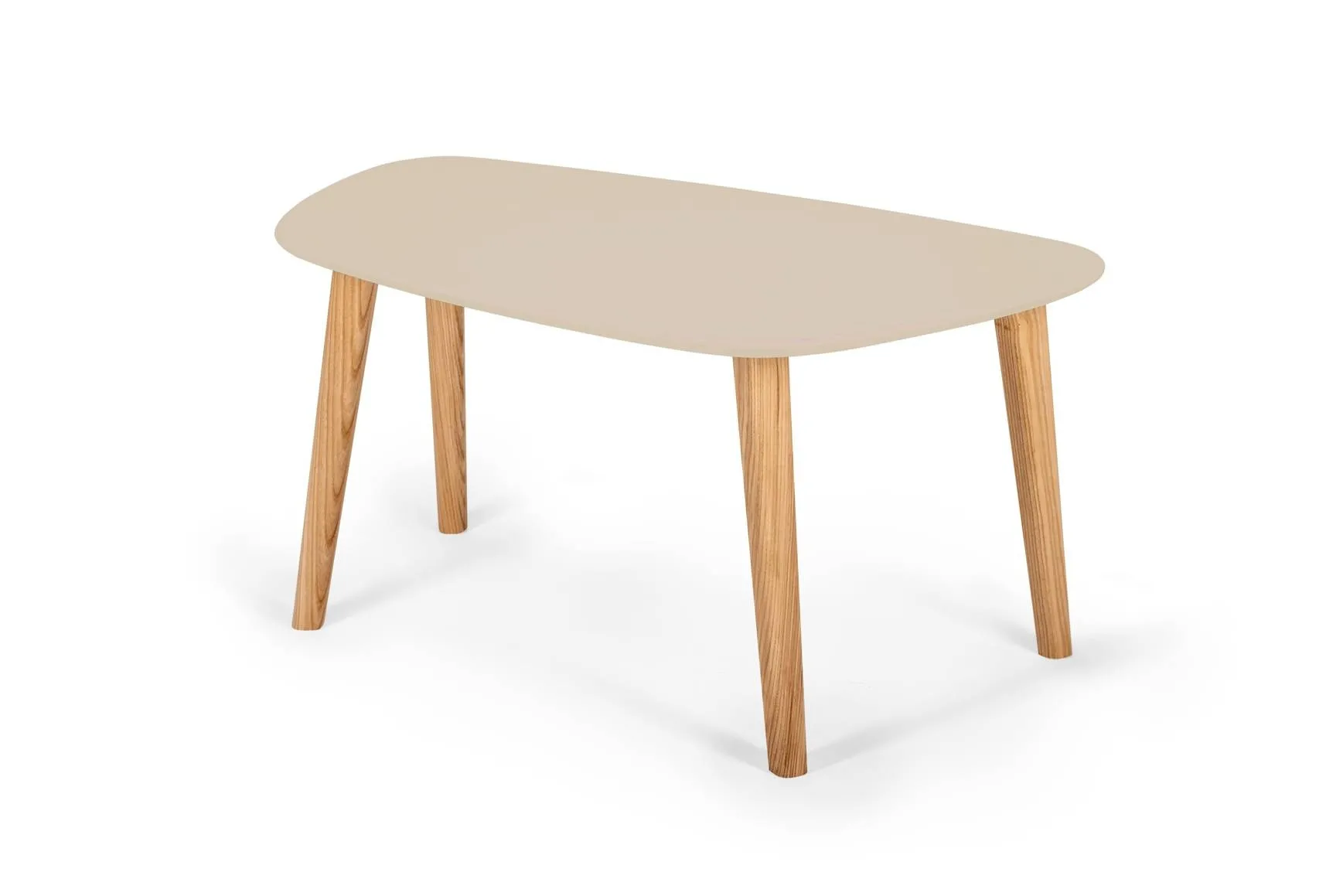 Stolik Kawowy Endocarp 80x48x40cm - Kawa z Mlekiem / Jesion