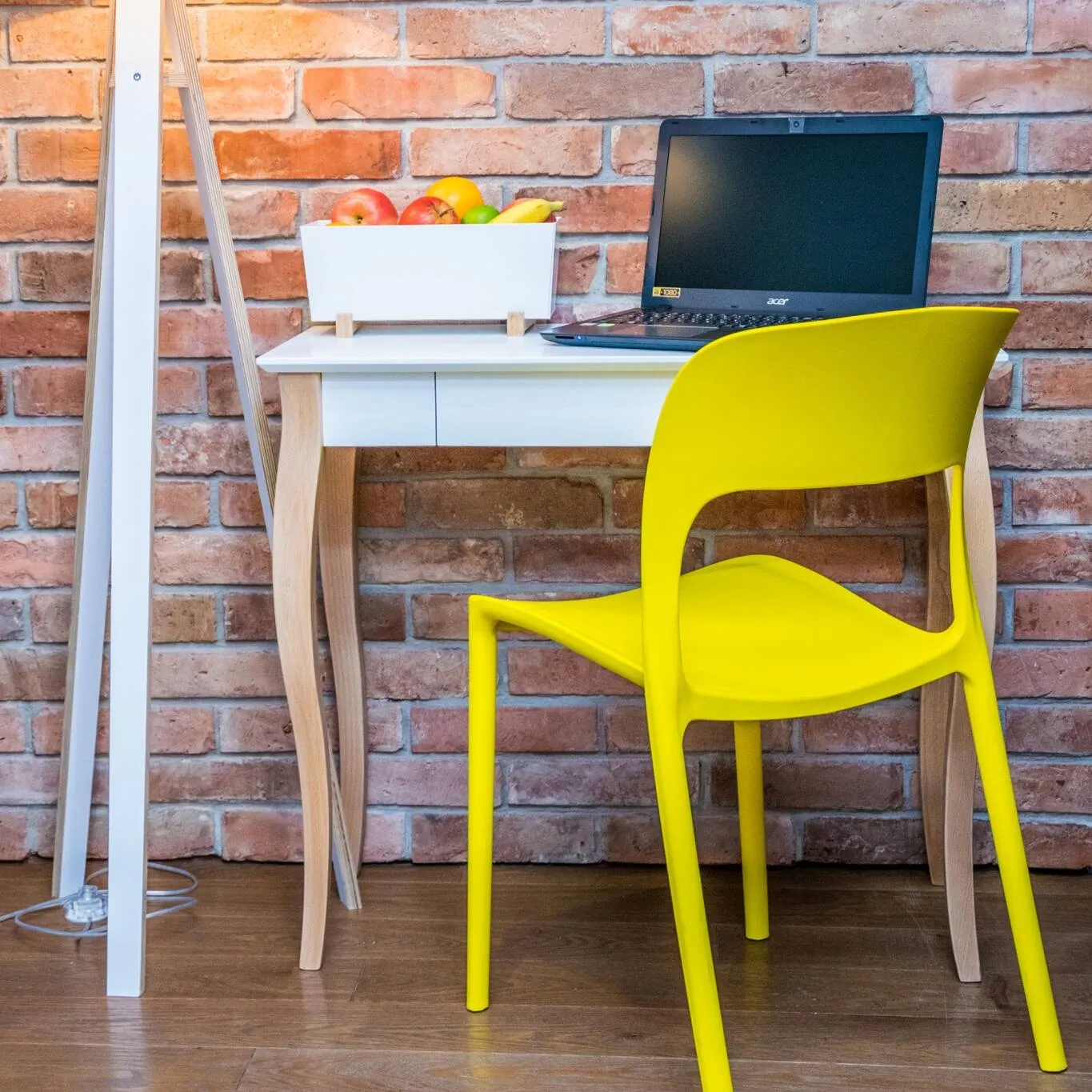 Biurko LILLO 85x40cm Czarne Nogi / Zielony Butelkowy