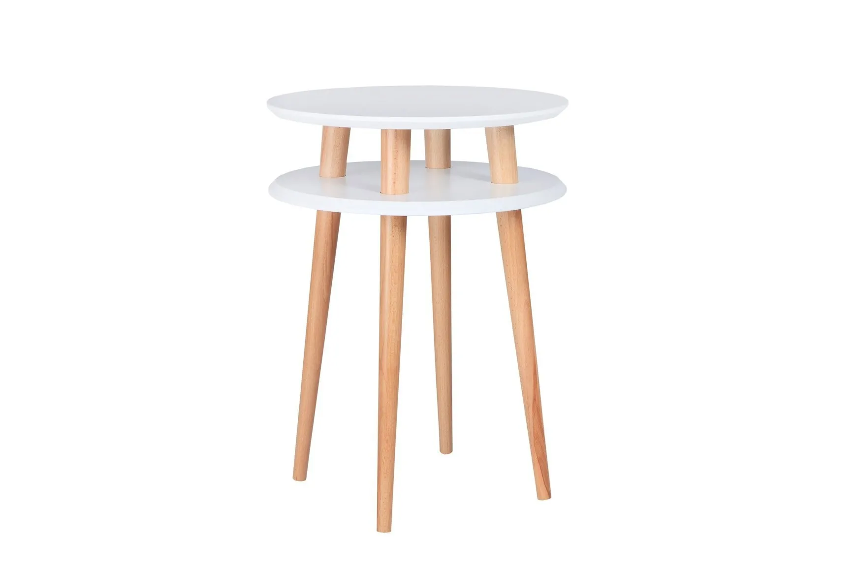 Stolik Kawowy UFO śr. 45cm wys. 61cm Biały