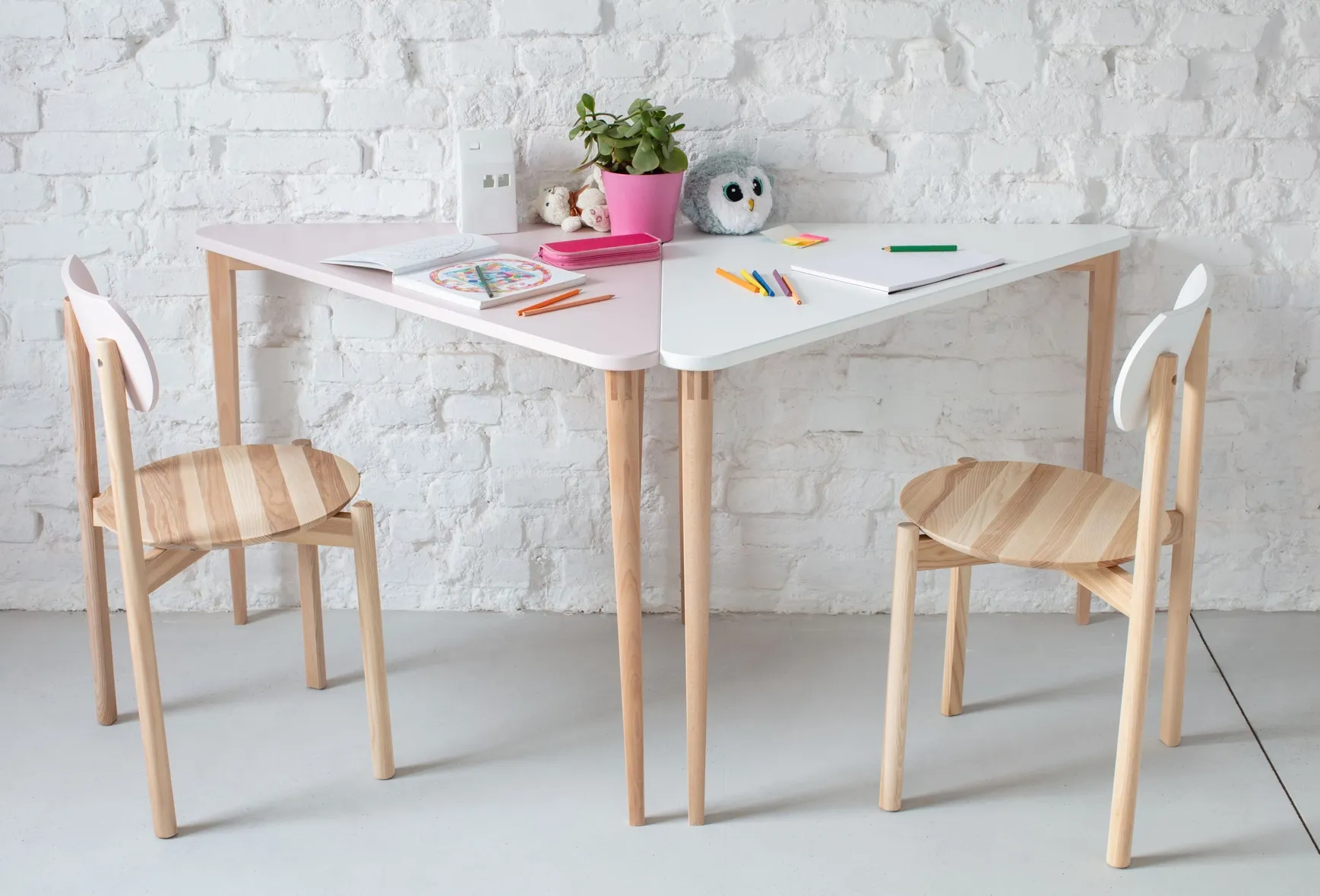 Biurko narożne Naja see green