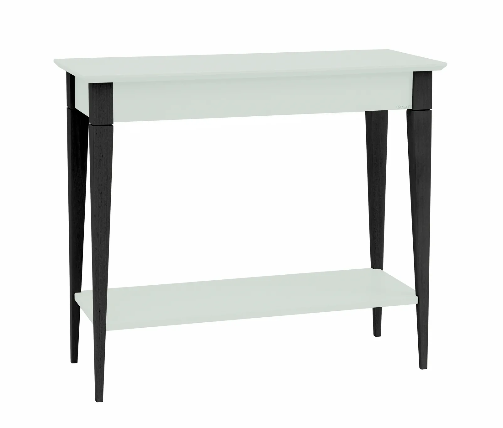 Konsola MIMO z Półką 85x35cm Czarne Nogi Ulotny Miętowy