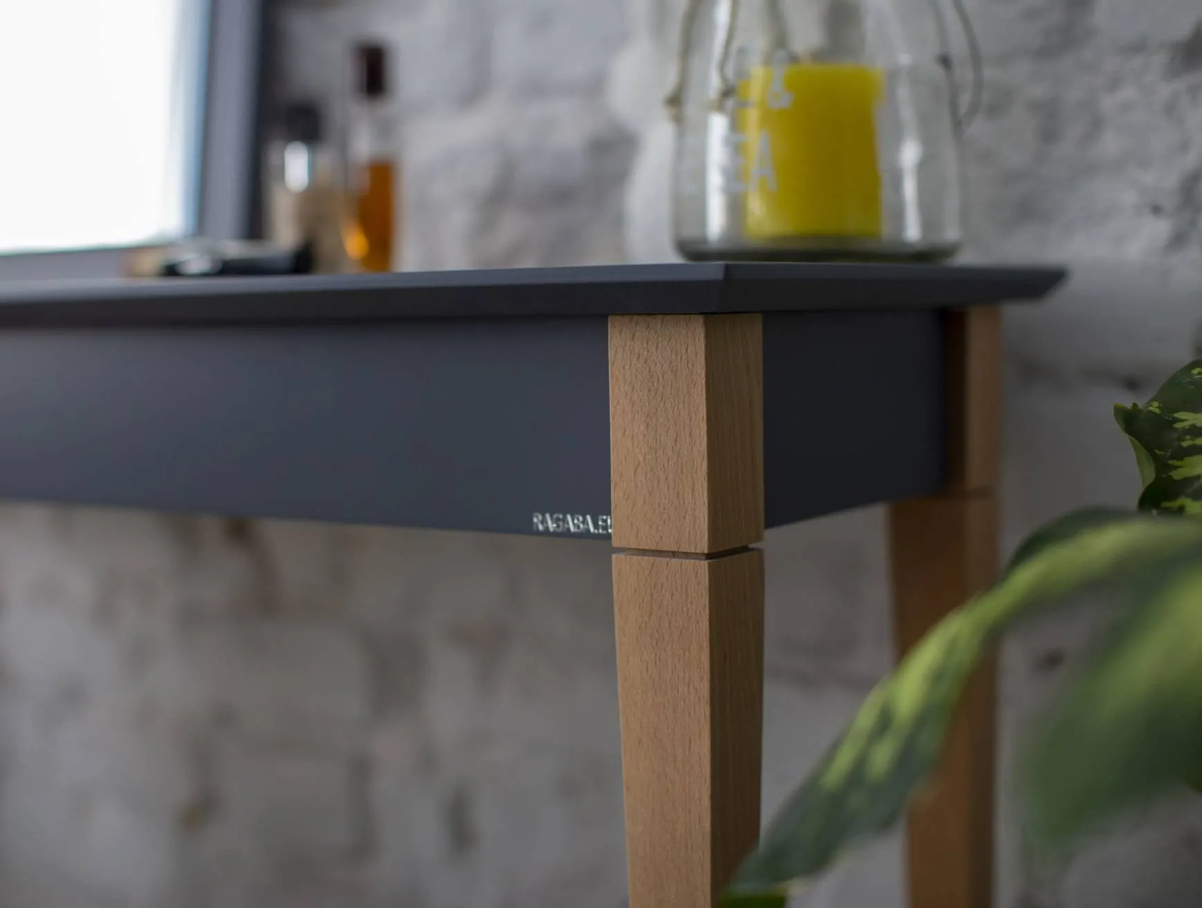 Toaletka MIMO z Lusterkiem 65x35cm Zielony Butelkowy