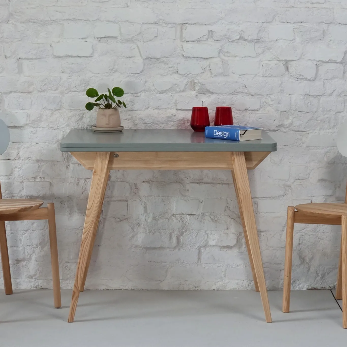 Stół ENVELOPE Rozkładany 90x65cm Ciemnoszary