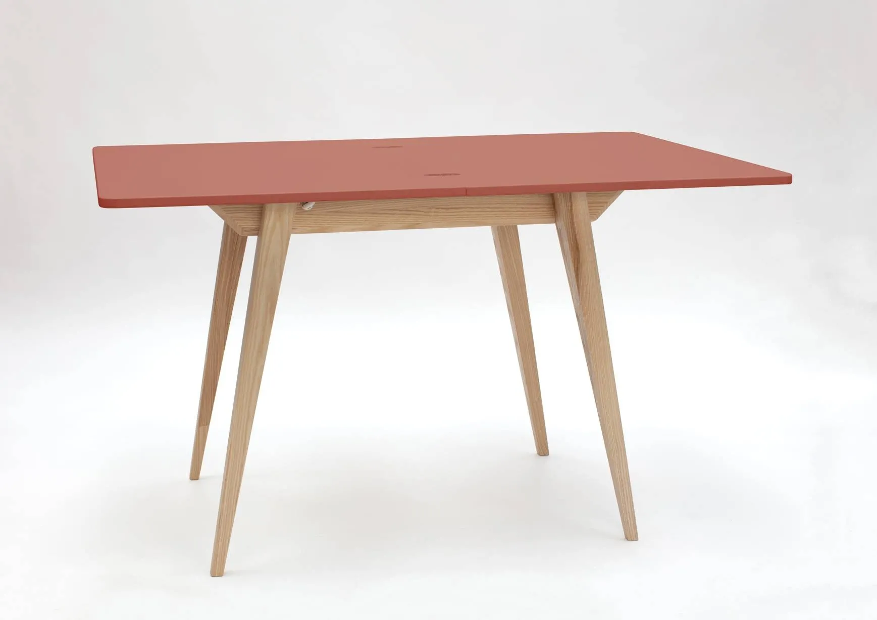 Stół ENVELOPE Rozkładany 90x65cm Ciemny Koralowy