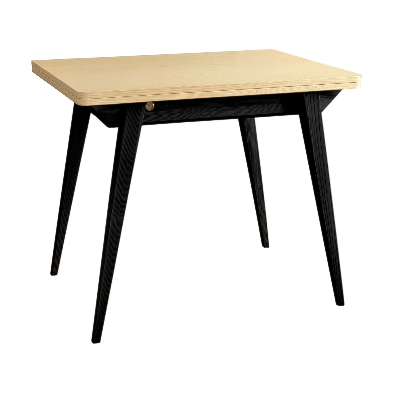 Stół ENVELOPE Rozkładany 90x65cm Jesion Czarne Nogi
