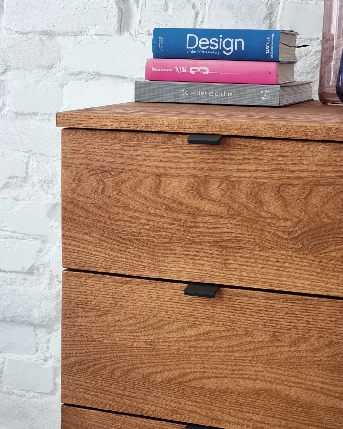 Kontenerek Biurowy LUKA 41x50cm Blat Dąb Biały Bok