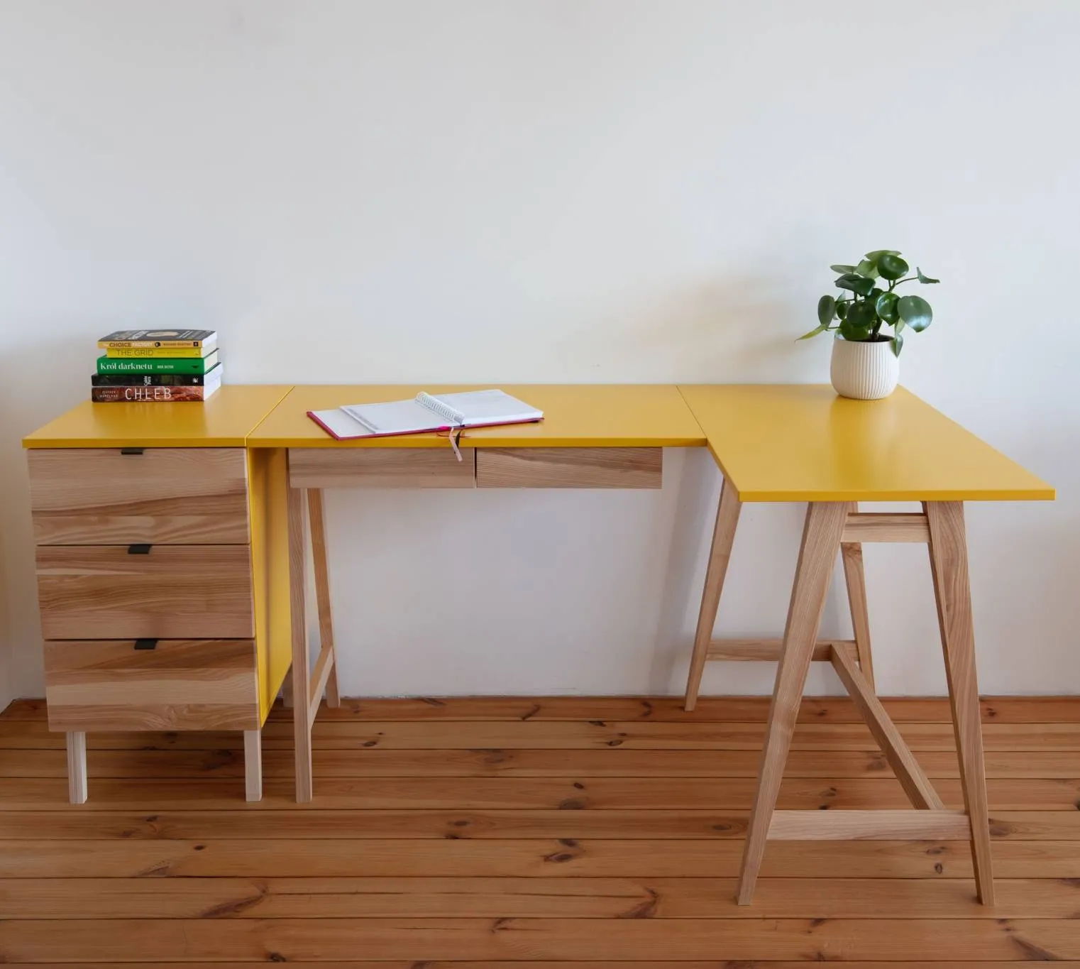 Kontenerek Biurowy LUKA 41x50cm Jesion Czarny