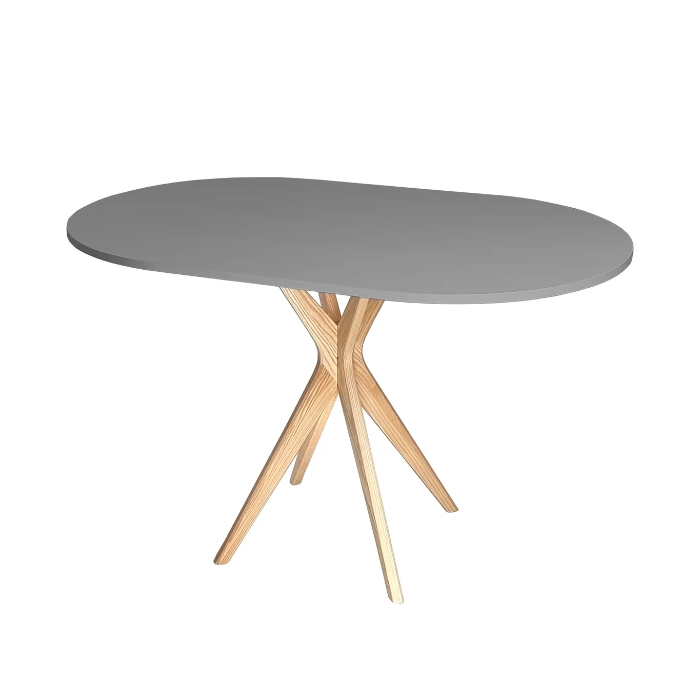 Stół Owalny JUBI Racetrack 75x100cm Ciemnoszary