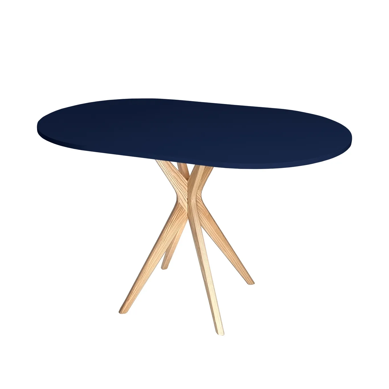 Stół Owalny JUBI Racetrack 75x100cm Granatowy