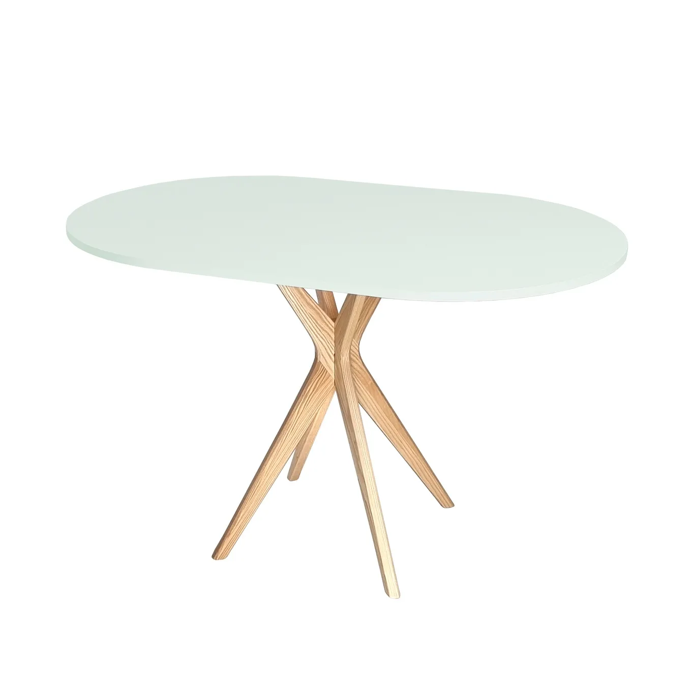 Stół Owalny JUBI Racetrack 75x100cm Ulotny Miętowy