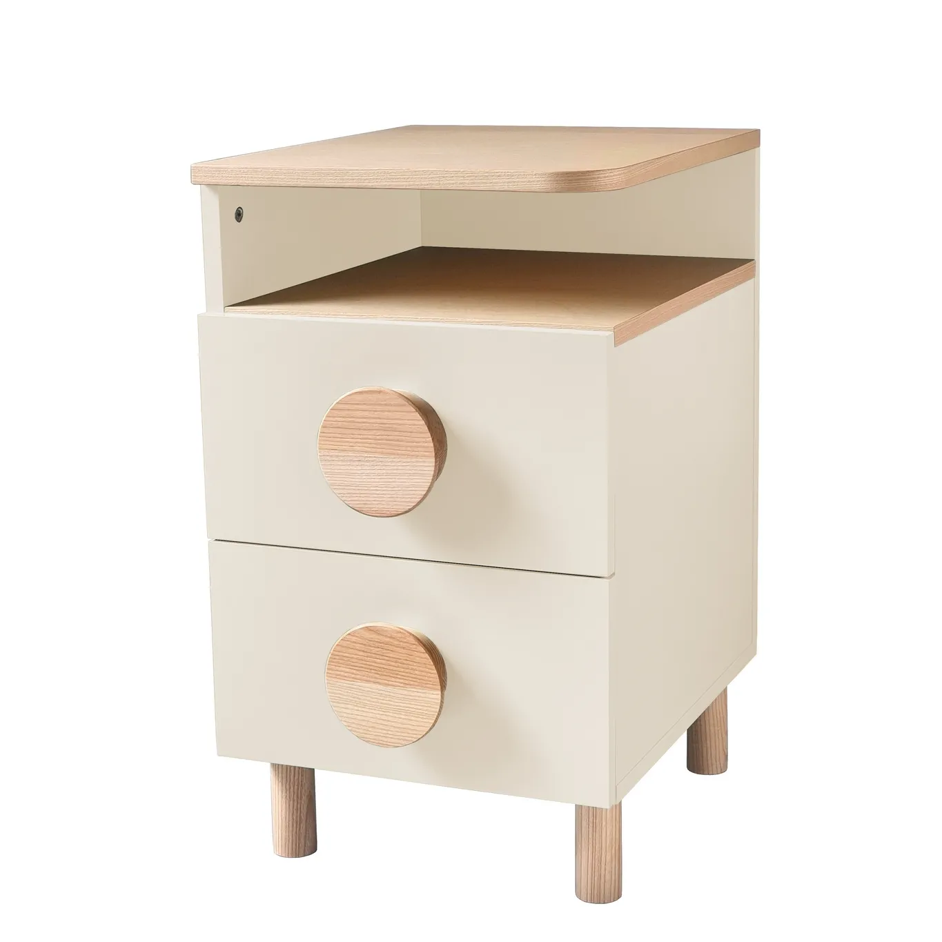 Szafka Nocna DABI 41x50cm Lewa Wapień