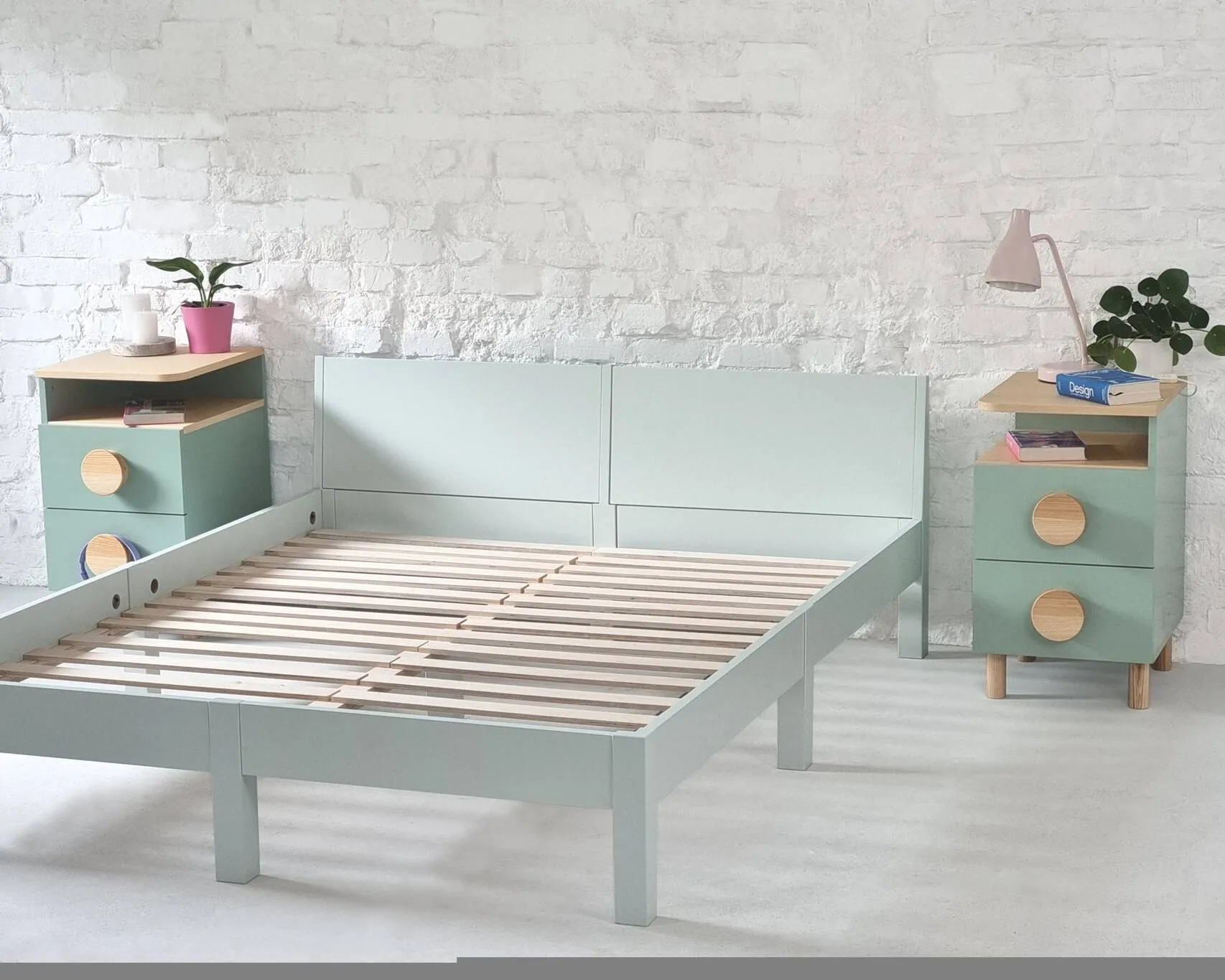 Szafka Nocna DABI 41x50cm Lewa Kawa z Mlekiem