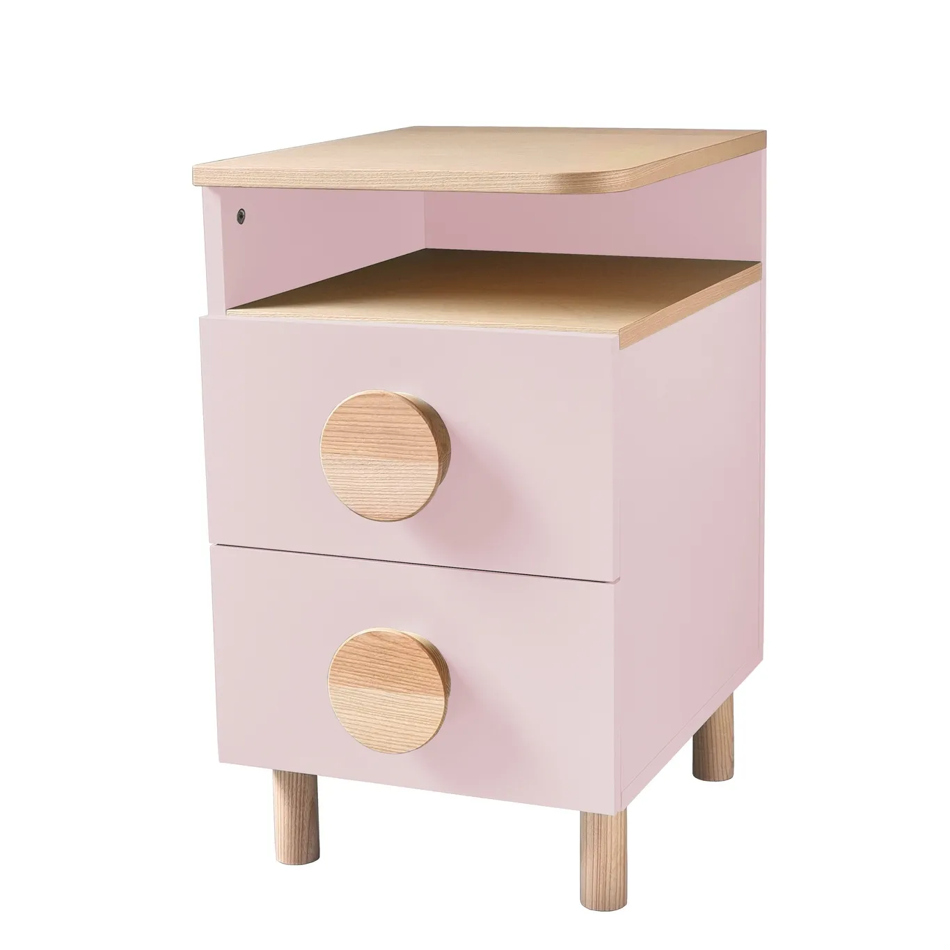 Szafka Nocna DABI 41x50cm Lewa Różowa