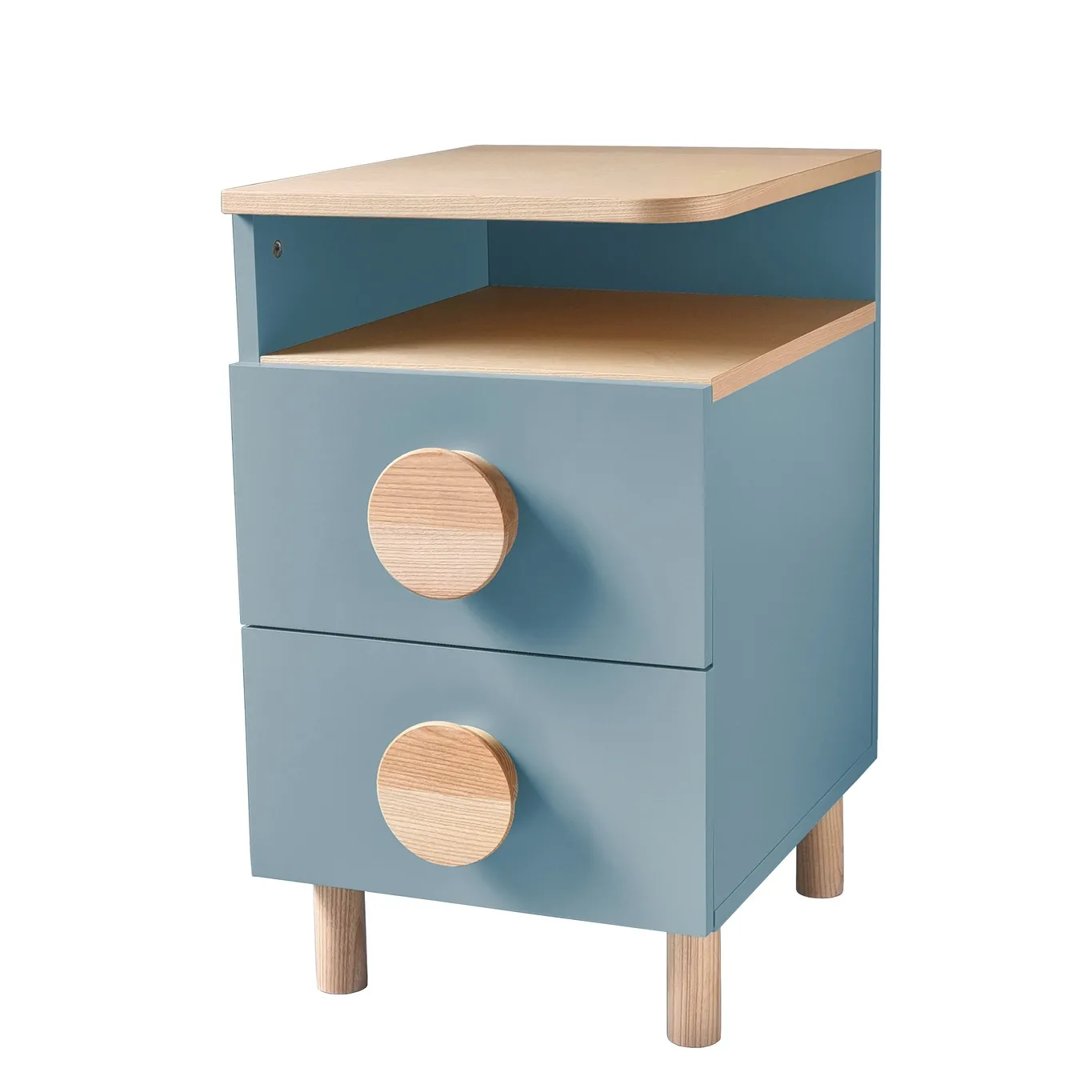 Szafka Nocna DABI 41x50cm Lewa Delikatny Niebieski