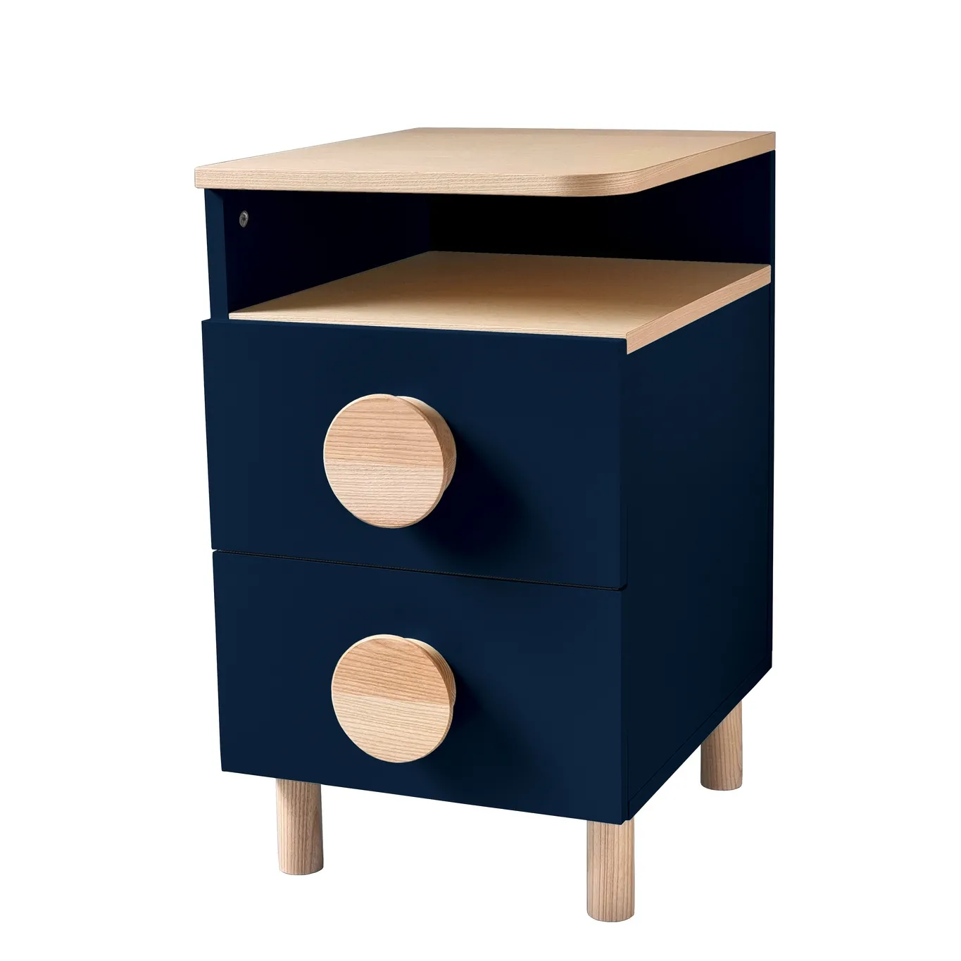 Szafka Nocna DABI 41x50cm Lewa Granatowa