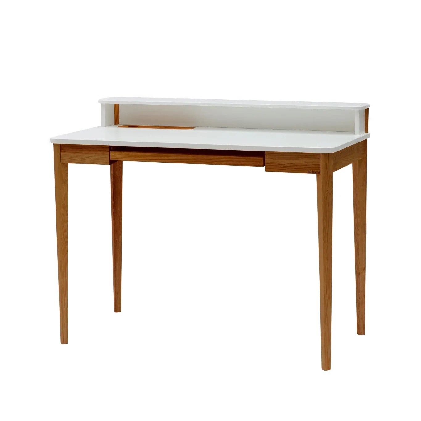 Biurko Ashme Szuflada Klawiaturowa Dąb Biały